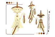 Halloween Witch Ornament - Laser Cut, an Object Graphic by VectorPainter (Thumbnail 14 of 19)