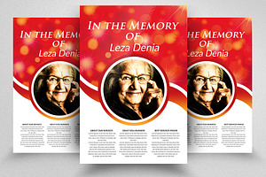 Funeral Memorial Program Flyer, a Flyer Template by Business Flyers