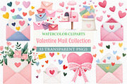 Valentine Mail Collection Clipart, an Illustration by Craft Nest (Thumbnail 1 of 6)