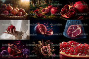 40 Editorial Pomegranate Photos, a Food Illustration by Incomelion (Thumbnail 2 of 12)