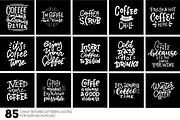 Coffee lettering &clipart collection, a Decorative Illustration by Lana Sham (Thumbnail 2 of 15)