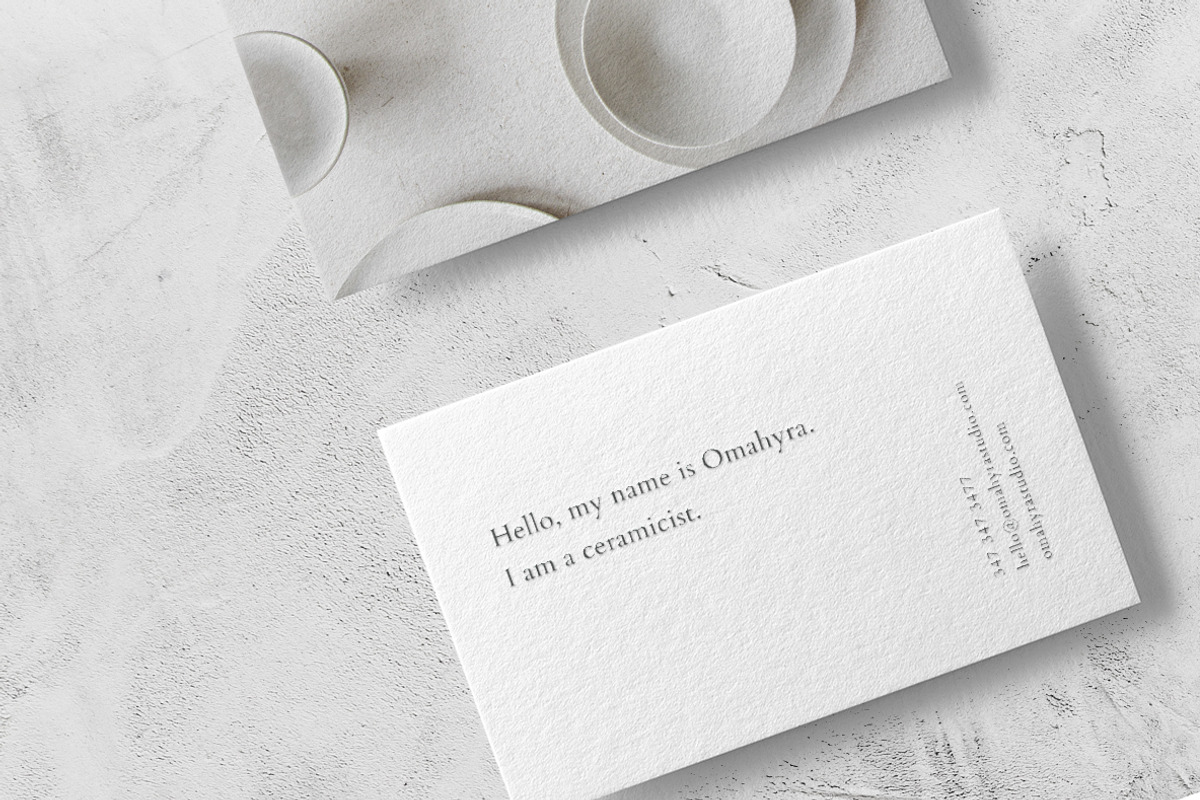 Omahyra Business Card Template, a Business Card Template by The Denizen Co. (Photo 4 of 4)