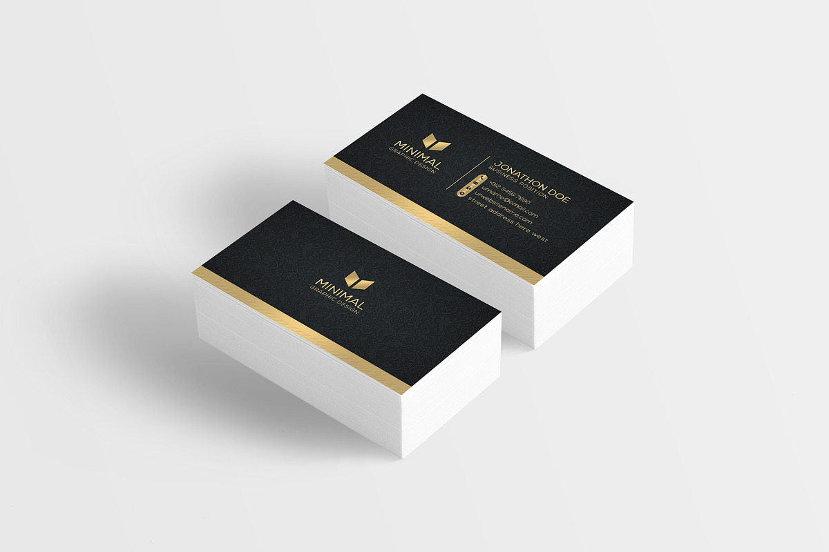 Golden Business Card, a Business Card Template by Creative_Arts (Photo 4 of 4)