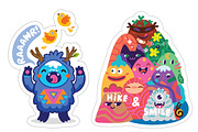 Tiny Weird Worlds Sticker Collection, an Object Illustration by PenguinHouse (Thumbnail 2 of 18)