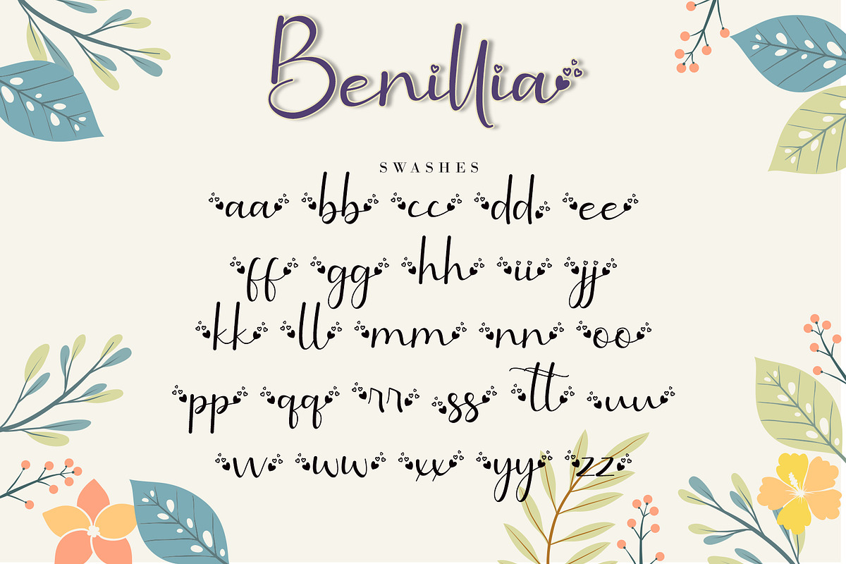 Benillia, a Script Font by AEN Creative Studio (Photo 12 of 12)