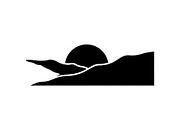 Horizon Sunrise and Sunset Silhouett, a Graphic by hafijul (Thumbnail 5 of 13)