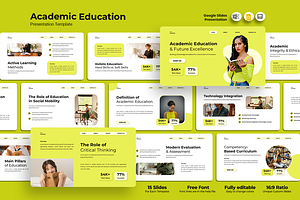Academic Education - Google Slides, a Presentation Template by QR Design Studio