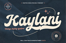 Kaylani - Vintage Script Display