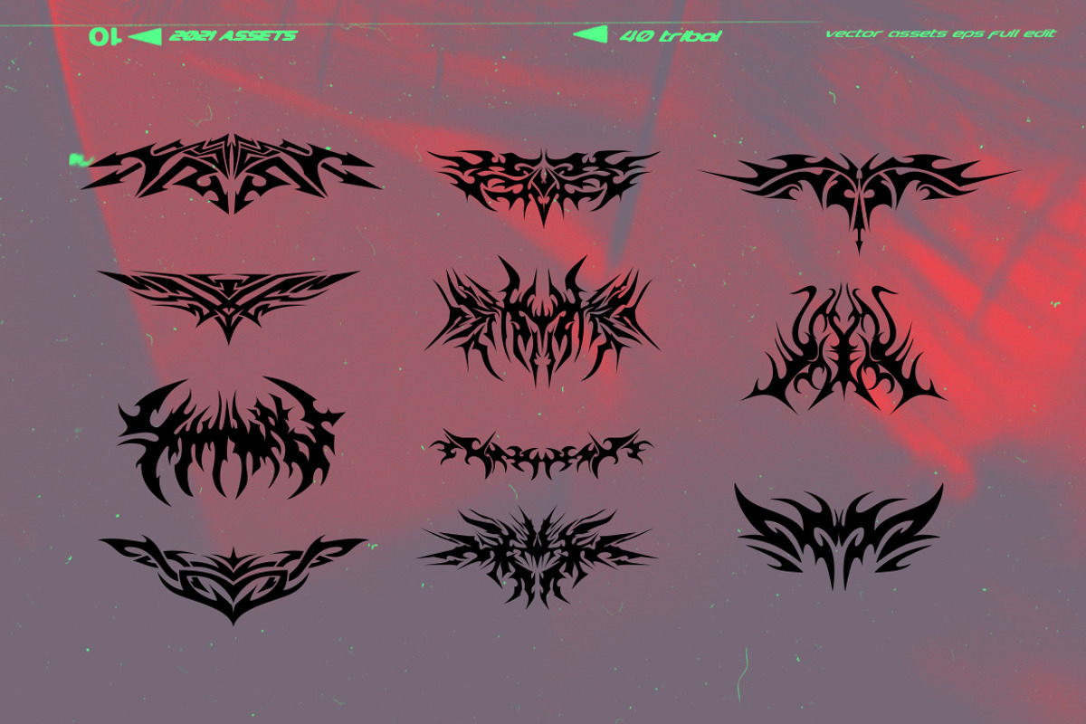 40 New Tribal, a Decorative Illustration by HYPER HIROⓇ (Photo 2 of 4)