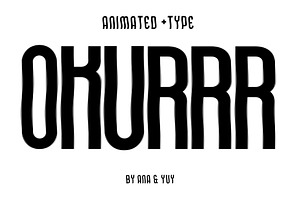 Animated Wavy Strong Sans Serif Font