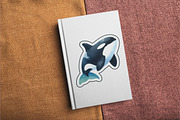 Watercolor Orca Clipart Illustration, an Animal Illustration by ResumeFabs (Thumbnail 6 of 6)