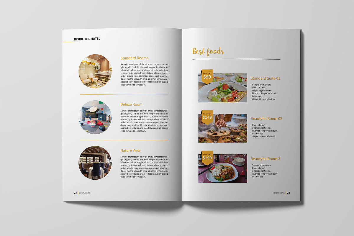 Hotel/Resort Brochure Template, a Brochure Template by xtratimebd (Photo 7 of 9)