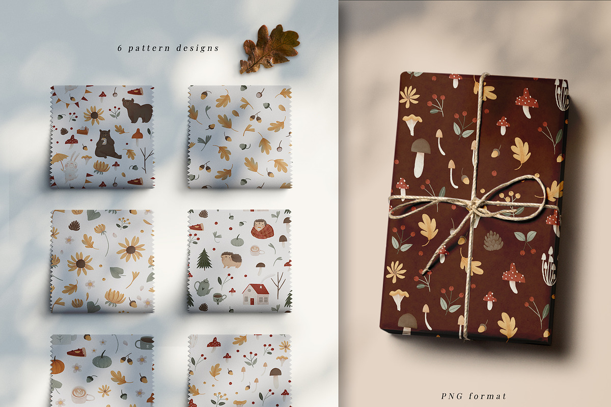 Autumn friends: cozy & cute clip art, an Animal Illustration by Cute Atelier (Photo 9 of 12)