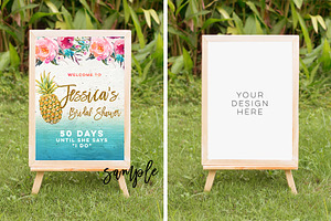 tropical summer mock up