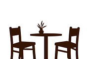 Restaurant Table and Chairs icon, a Solid Icon by RAHMAT (Thumbnail 2 of 3)