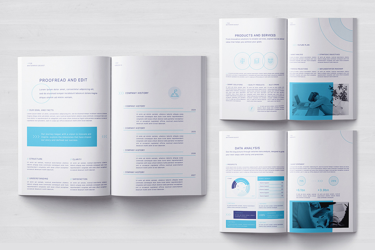 Business White Paper Template, a Brochure Template by Designsoul14 (Photo 10 of 13)