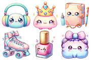 Kawaii Girly Aesthetic Clipart, an Illustration by Pixels.Craft (Thumbnail 3 of 7)