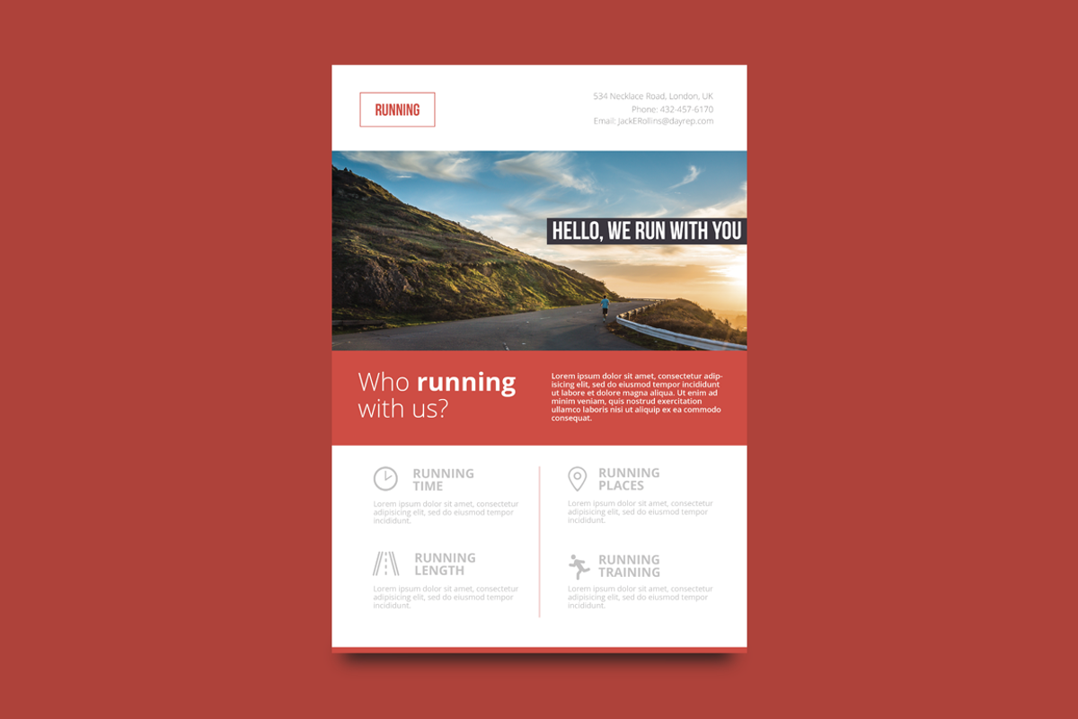 A4 Flyers, a Flyer Template by mono.supply