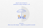 Summer Time Hand-Drawn Illustrations, an Object Graphic by Deveze Art & Co (Thumbnail 2 of 6)
