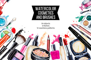 Watercolor cosmetic collection