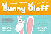 Bunny Gloff – Modern Kids Font, a Handwritten Font by overlaytemplates (Thumbnail 1 of 5)