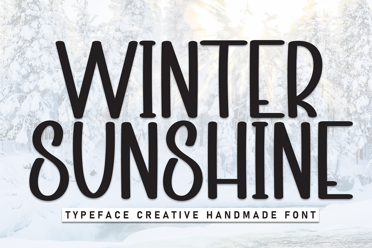 Winter Sunshine | Script Font, a Script Font by Scratchones (Photo 1 of 8)