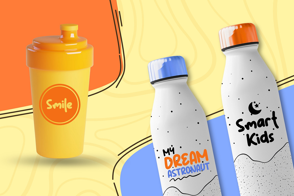 Cute Emilo – Playful Kids Font, a Handwritten Font by socutefont (Photo 8 of 10)
