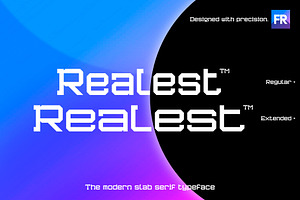 Realest | A Modern Slab Serif Font