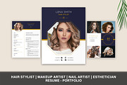 Hair Stylist Resume Portfolio, a Resume Template by Stanin Studio (Thumbnail 1 of 10)
