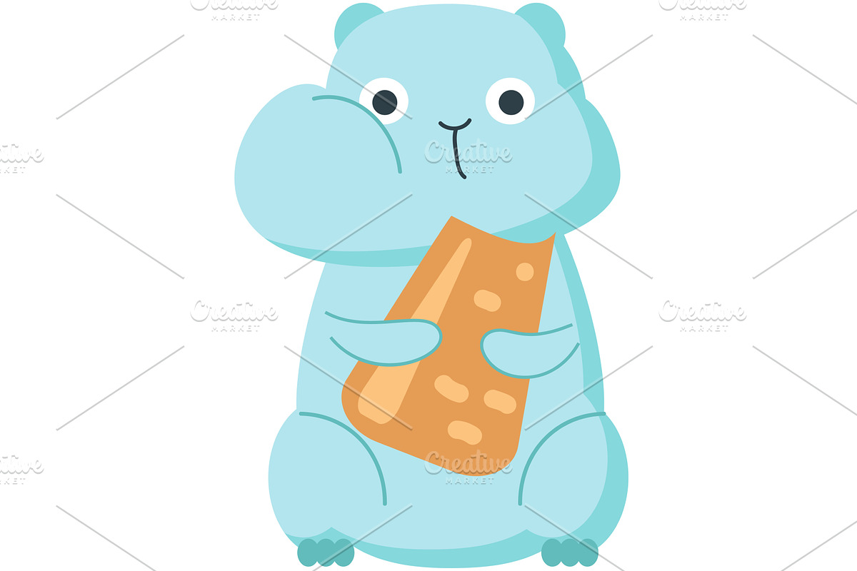 Cute cartoon bunny with carrot, an Animal Illustration by SiberianArt