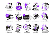 Happy shopping illustration set, a Person Illustration by StonePic (Thumbnail 2 of 3)