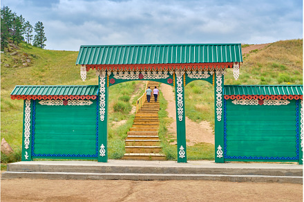 Buddhist gate to the observation, an Architecture Photo by PhotoXab