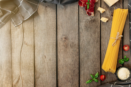Italian cuisine concept. Parmesan, a Food & Drink Photo by Lenor4ik