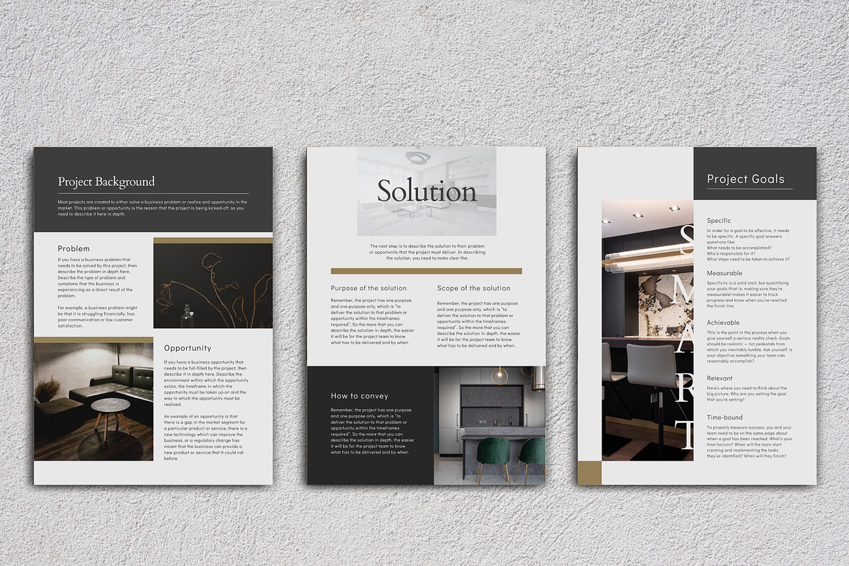 Black Gold Project Proposal Template, a Presentation Template by PayuStudio (Photo 6 of 10)