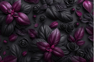 Micro green leaves of purple basil, a Food & Drink Photo by ZinetroN