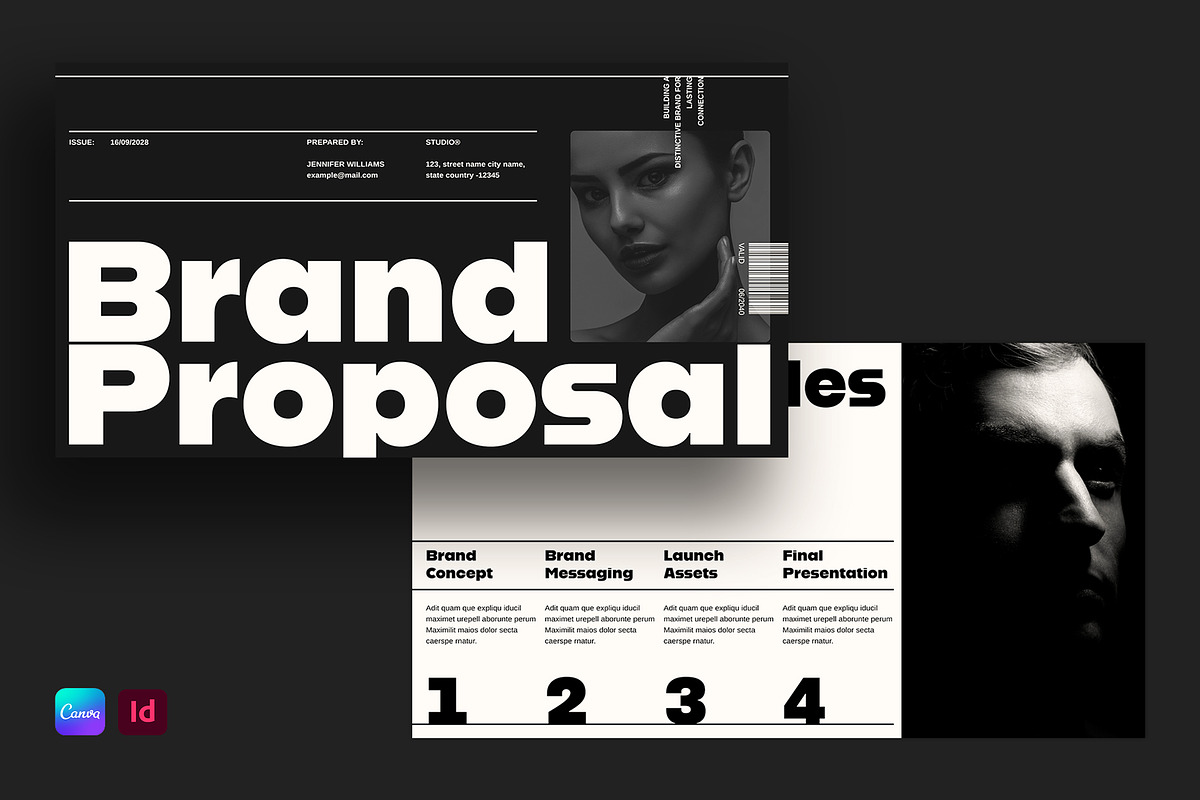 Brand Proposal Presentation Template, a Presentation Template by E-Type (Photo 1 of 6)