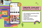90s Summer Instagram Template, a Social Media Template by muhisya (Thumbnail 2 of 14)