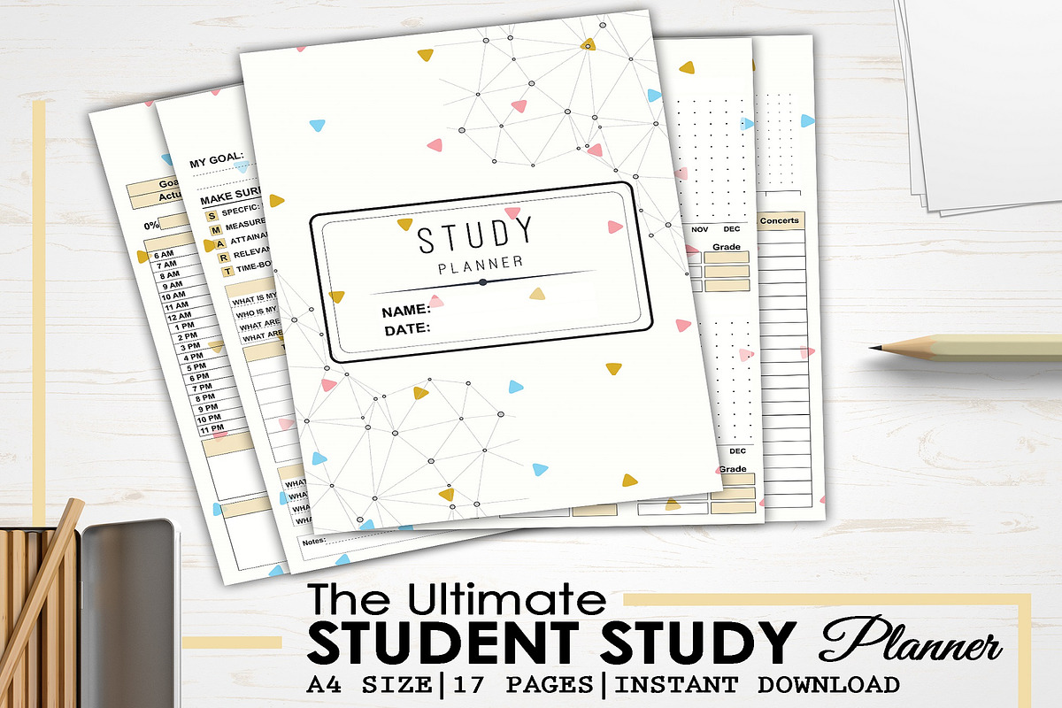Student Study Planner, a Templates & Theme by Wow Designs (Photo 1 of 9)