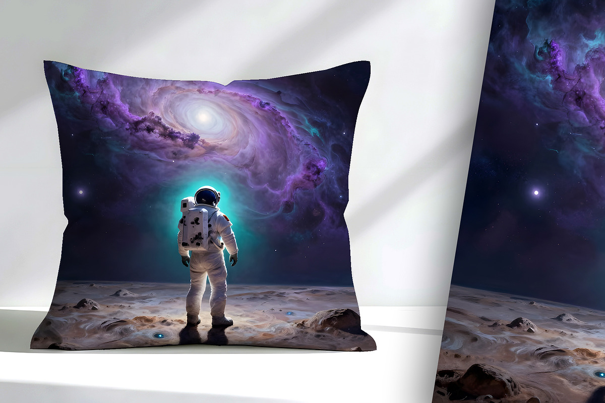 Beautiful Outer Space with Astronaut, a Person Illustration by Sharon Schwalbe (Photo 2 of 4)
