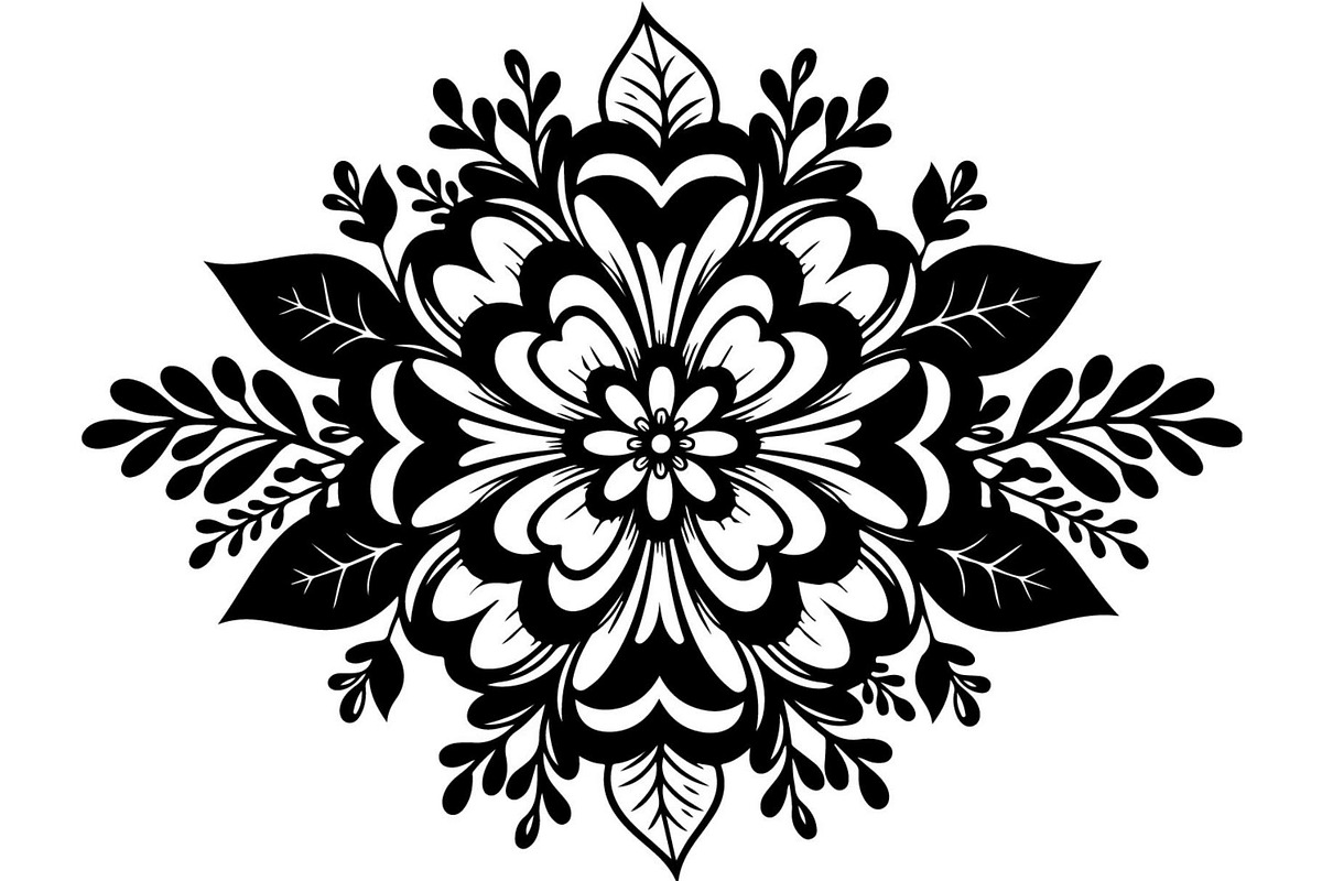 Ornamental Floral Mandala, an Object Graphic by Creativeshirt (Photo 11 of 14)