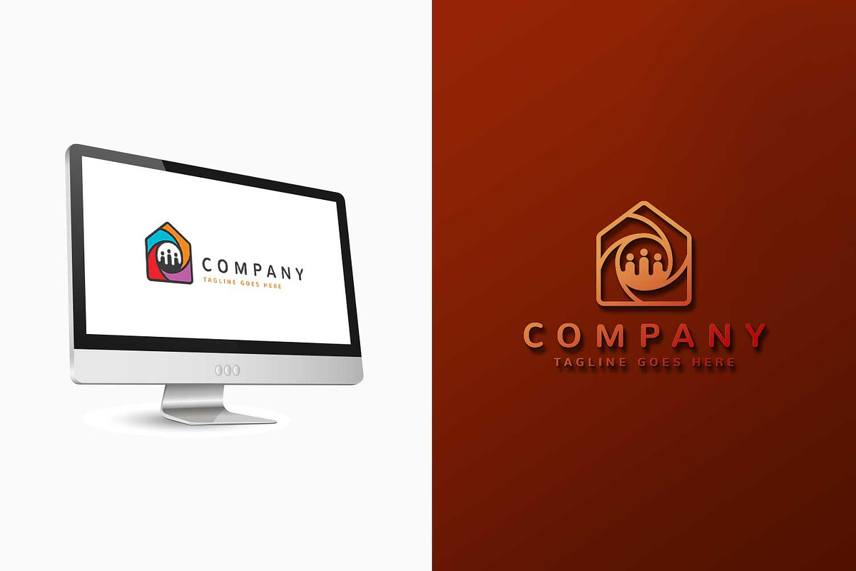 Team House Logo Template, a Branding & Logo Template by C_Monica (Photo 2 of 2)