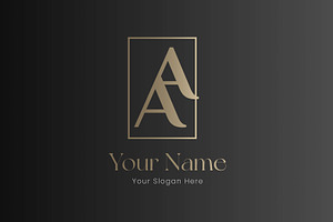 Luxury A Emblem Logo With Letters