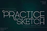 Practice Sketch, a Sans Serif Font by Bramcreative (Thumbnail 1 of 10)