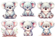 Watercolor koala clipart, an Illustration by Designworld (Thumbnail 3 of 5)