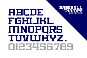 BASEBALL CHAMPS FONT FAMILY