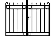 Classic Wrought Iron Gate Silhouette, an Object Graphic by Designer_Momina (Thumbnail 7 of 9)