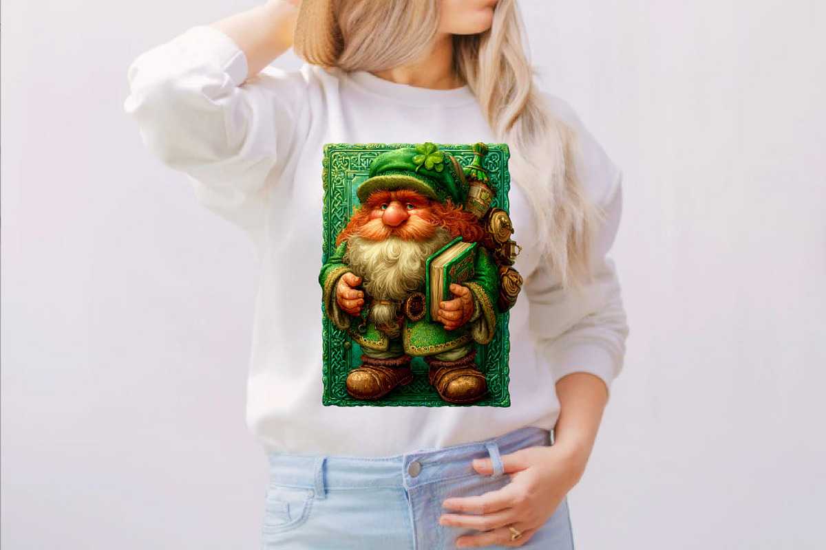 St. Patrick's Day Gnomes Clipart Bu, an Illustration by SVGArt (Photo 4 of 7)