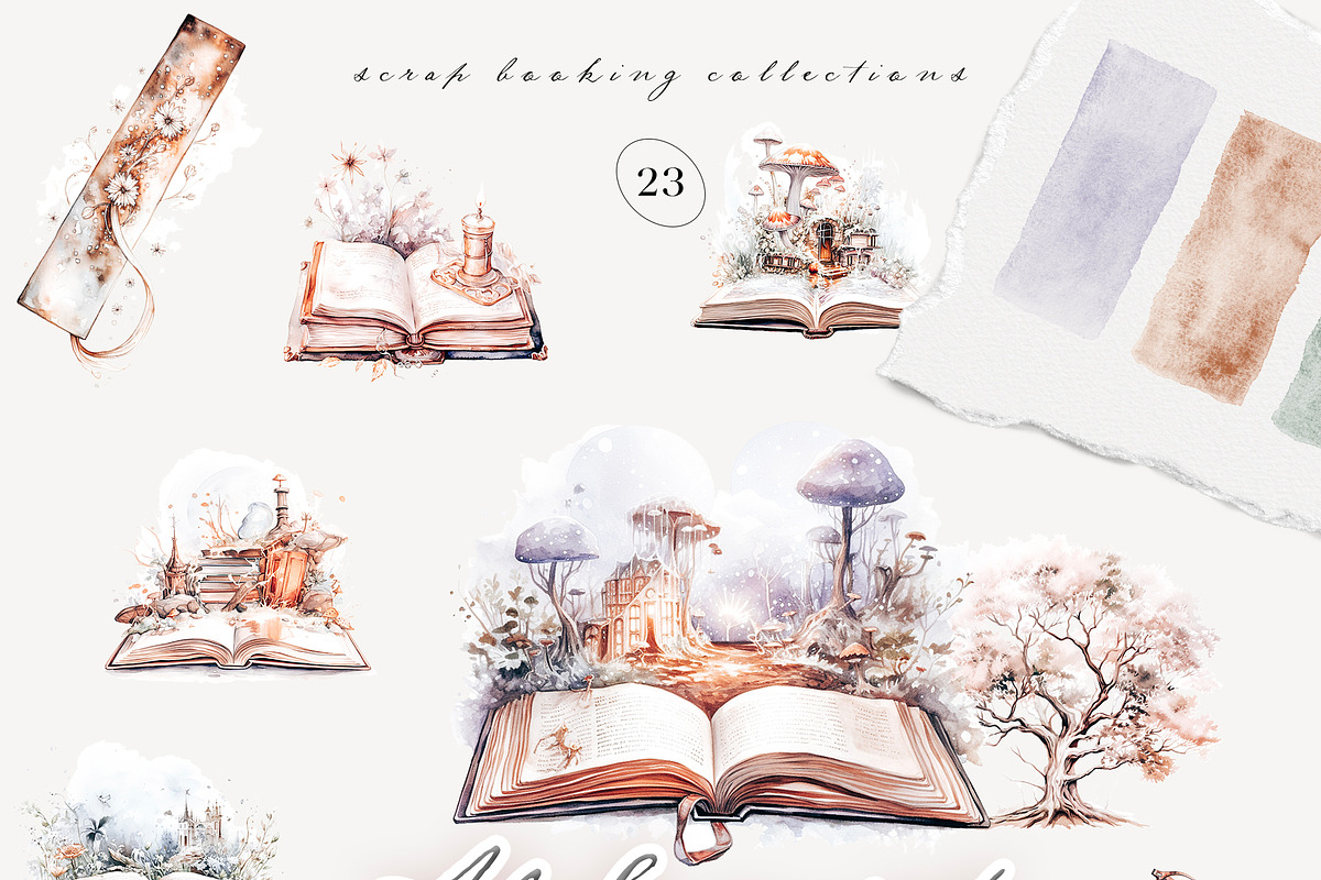 New! Huge Scrapbooking Bundle, an Illustration by Isabelle Salem (Photo 2 of 246)