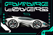 Autocron Futuristic Font, a Font by PutraCetol Studio (Thumbnail 2 of 5)