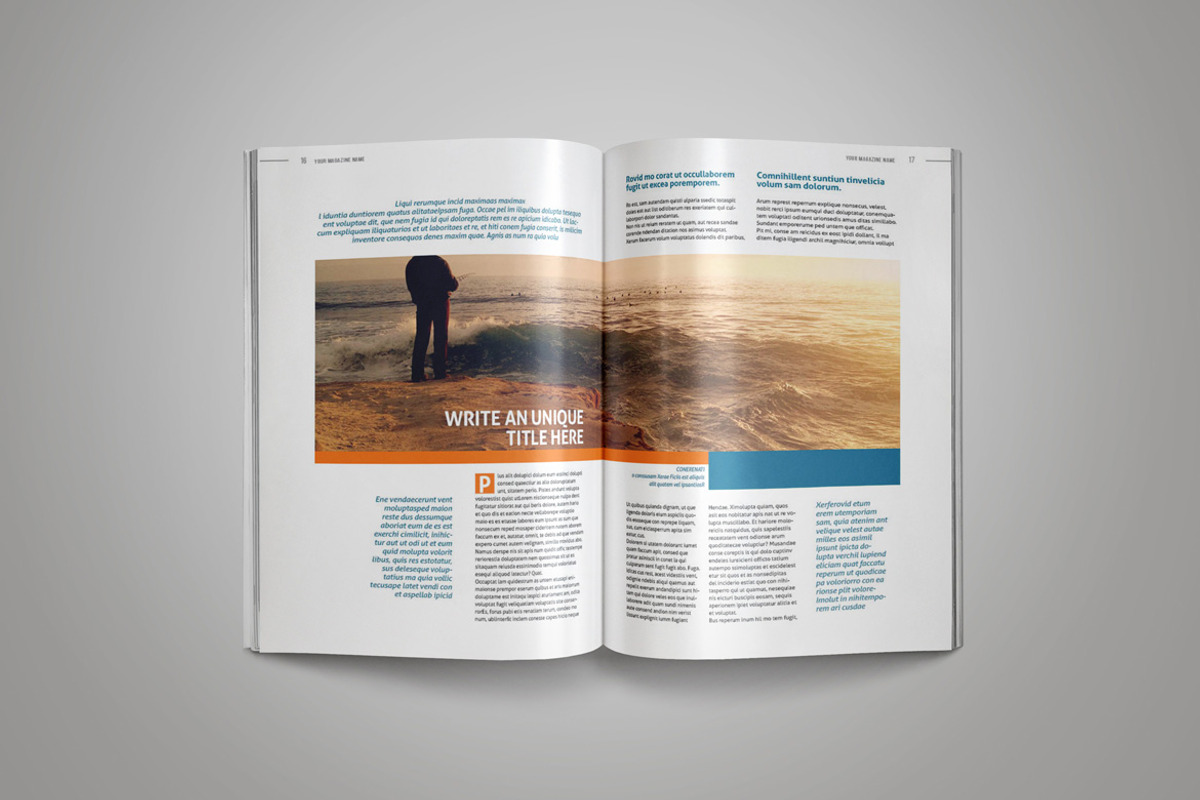 InDesign Magazine Template, a Magazine Template by Indotitas (Photo 9 of 11)